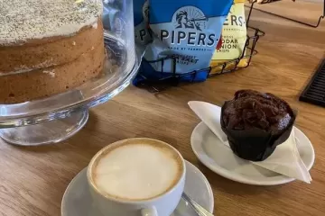 Cakes and Coffee at the  Paddlers Rest Cafe